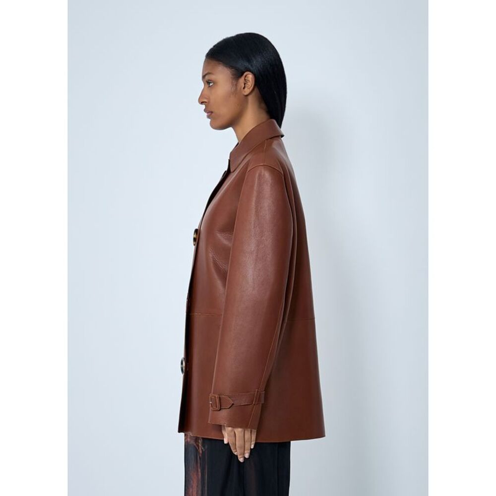 Acne Studios Women Leather Jacket - Picture 3 of 6